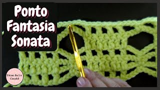 Ponto Fantasia Sonata - Crochê