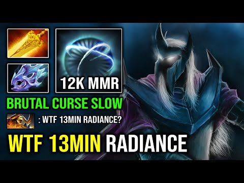 WTF 13Min Radiance 1v5 Hyper Carry 12K MMR Abaddon Brutal Curse Slow Attack Dota 2