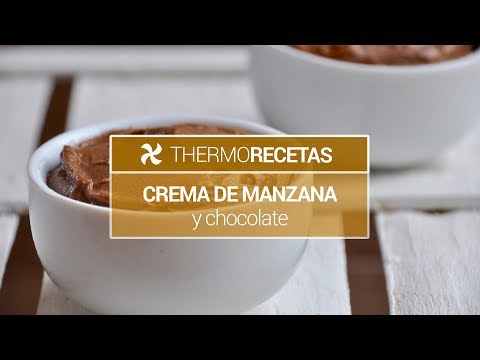 Crema de manzana y chocolate