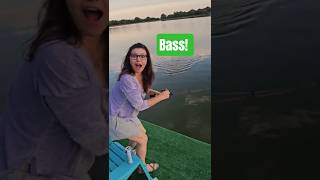Catching Our First Bass Off The Dock!