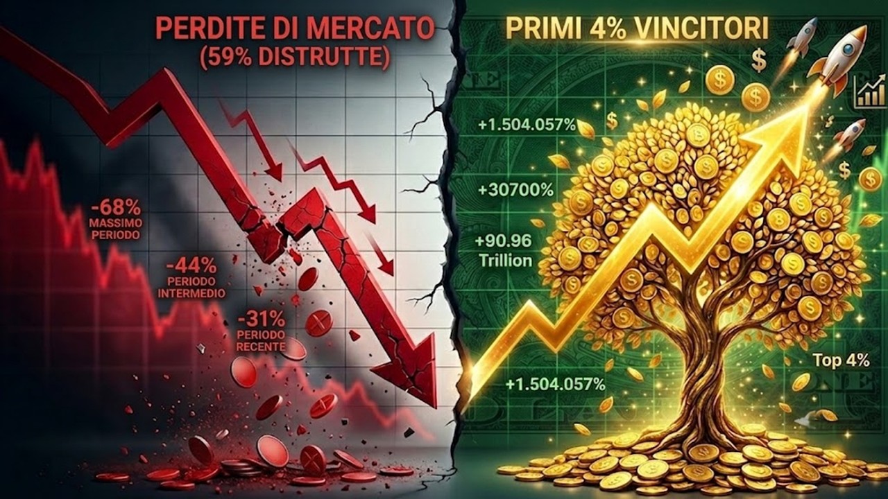 Solo il 4% delle Azioni crea ricchezza: La Verità shock sui Mercati Finanziari in 100 Anni