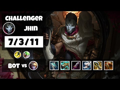 Jhin vs Ezreal EU Challenger BOT (7/3/11) - v11.18