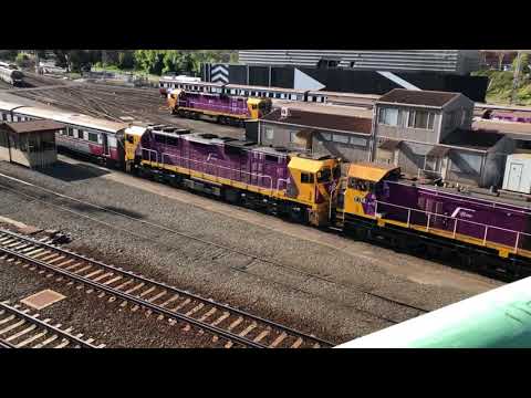 V line diesels passing by