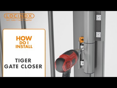 Tiger Hydraulic Gate Closer with Tigerdrill and Drillvise-4 - Locinox Installation