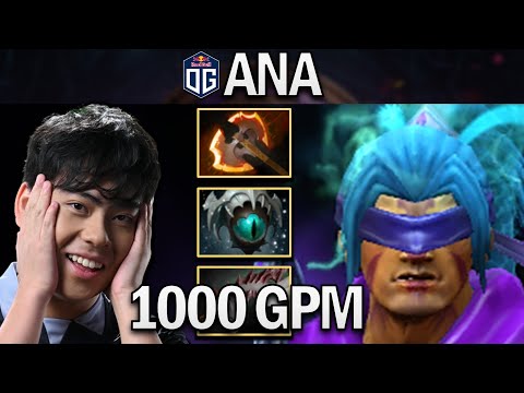 OG.ANA ANTI-MAGE WITH 1000 GPM - DOTA 2 7.28 GAMEPLAY