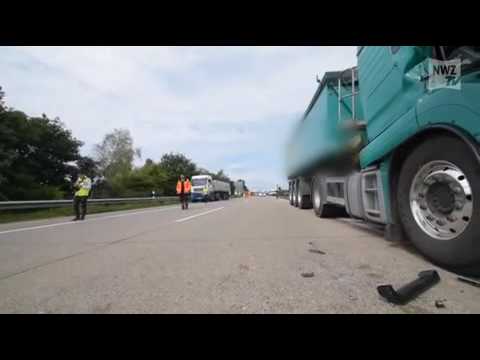 Schwerer LKW-Unfall auf der Huntebrücke