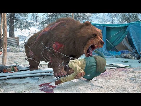 Rager Bear vs Marauders // Freakers // Breaker // Wolves |  DAYS GONE NPC Wars 2