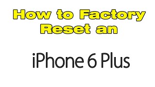 How to factory reset iPhone 7 Plus without computer (Master Reset)