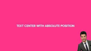 CSS Center text Horizontal and Vertical with absolute position