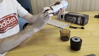 CONQUECO Kaffeemaschine Auto Espressomaschine 12v, Handliche Espressomaschine für Pulver und Kapseln