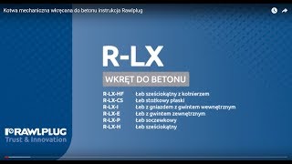 Wkręt do betonu M6 7,5x75 mm R-LX łeb heksagonalny z kołnierzem Rawlplug (Zdjęcie 2)