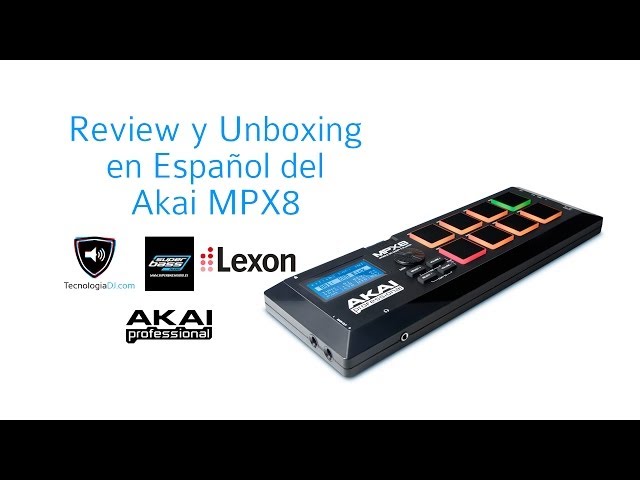 Vídeo relacionado con AKAI Professional MPX8 con auriculares HDH40 de M-Audio - Controlador USB MIDI, lanzador de samples portátil con 8 pads y Auriculares de estudio con diseño cerrado