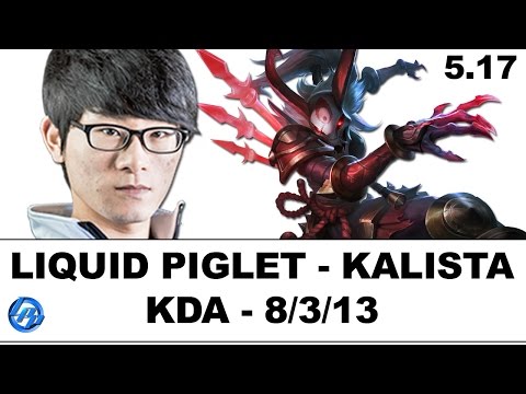 Liquid Piglet(Kalista) vs CLG Doublelift(Jinx) - Kr SoloQ