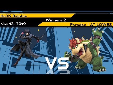 [Smash Ultimate] Xeno187 (Winners 2) - Ho3K Ralphie vs Paradox  AT LOWES