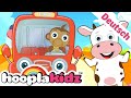 Wheels On The Red Bus German Die Räder Vom Bus Und Mehr Lied Das Buslied HooplaKidz Deutsch