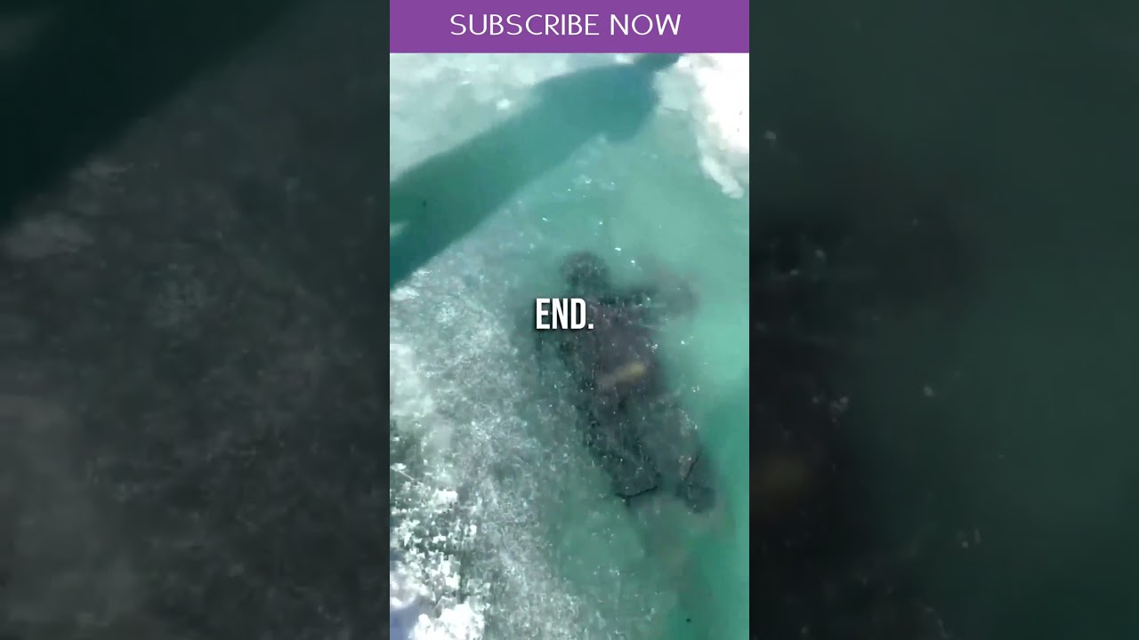 This Man Got Lost Under The Ice