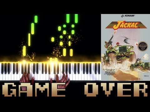 Jackal (NES) - Game Over - Piano|Synthesia Video