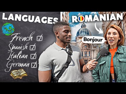 How many foreign languages do Romanians speak?