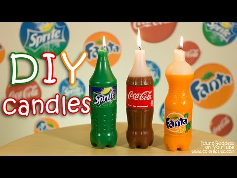 Softdrink-Kerzen DIY - Kerzen im Cola-Style