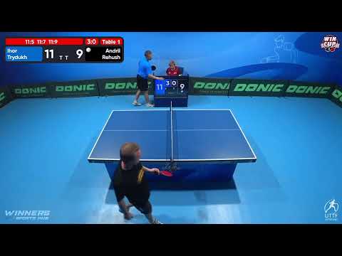 19:00 Ihor Trydukh 3-0 Andrii Rehush West 3 WIN CUP 28.10.2022 | TABLE TENNIS WINCUP