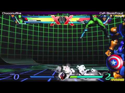 Saturday Slugfest X - UMvC3 L5 - Chocomuffins (WOL_CAP_SEN) vs CxR BionicFraud (CAP_IRO_SPE)