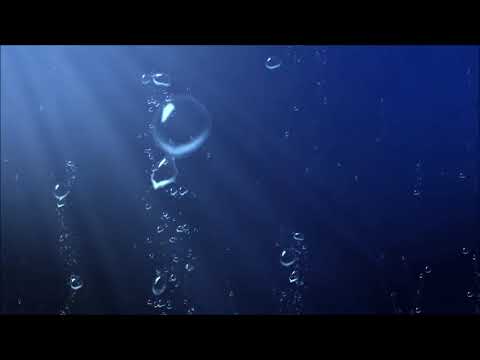 Som de bolhas de água, fundo do oceano