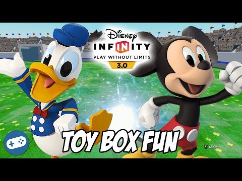 Donald Duck and Mickey Mouse Disney Infinity 3.0 Toy Box Fun Gameplay