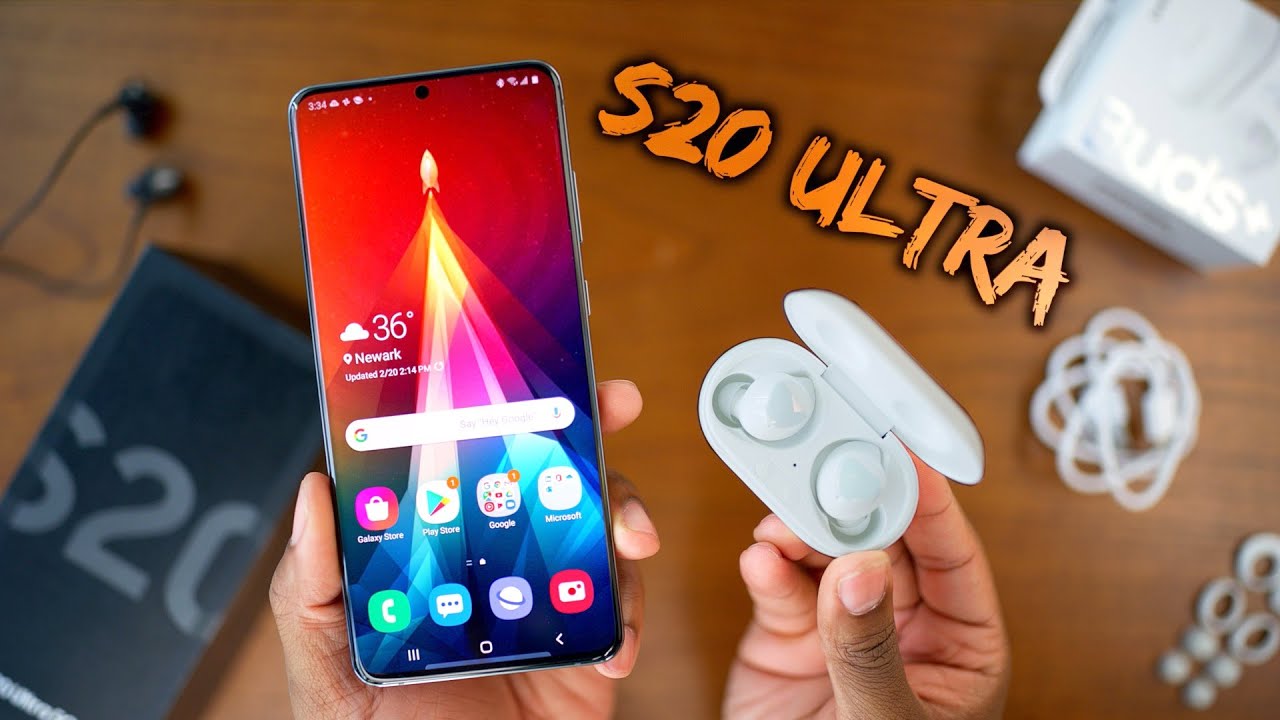Samsung Galaxy S20 Ultra AND Galaxy Buds+ Unboxing!