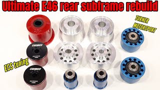 E46 track build solid bushing install - ECS tuning + Turner Motorsport Performance rear end rebuild