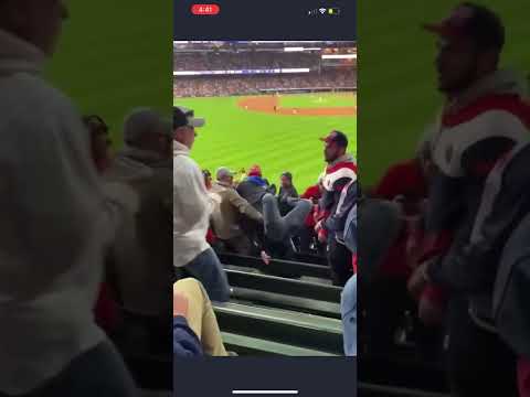 Fight at the Indians vs Yankees ALDS playoff game!