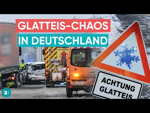 Schneechaos auf den Straßen: Tote bei Unfällen auf der A93 und A81