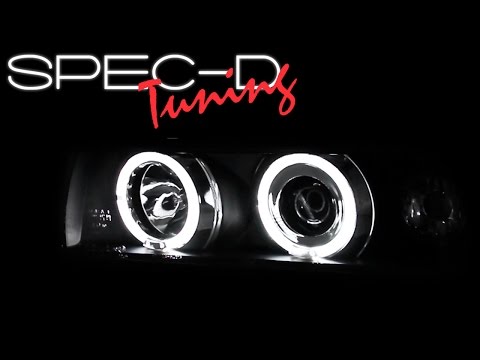 SPECDTUNING DEMO VIDEO: 1992-1998 BMW 3-SERIES E36 HALO PROJECTOR HEADLIGHTS