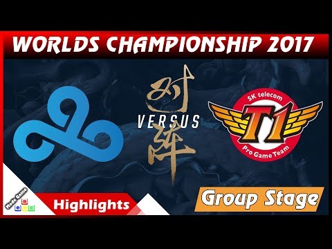 C9 vs SKT Highlights - Cloud9 vs SK Telecom T1 World Championship 2017 Group Stage