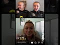 Georgia Stanway and Leah Williamson instagram live. 22/2/22