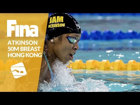 Atkinson again successful at 50m Breststroke #9 Hong Kong