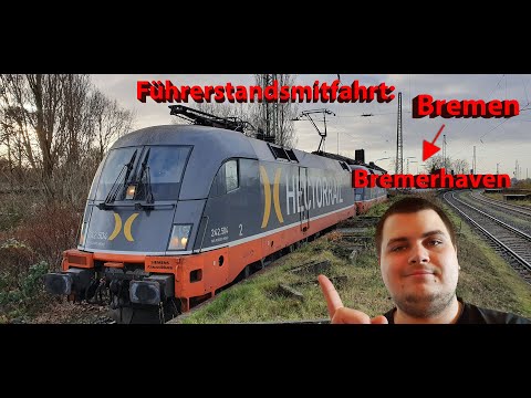 4K | Führerstandsmitfahrt: Von Bremen Rangierbahnhof nach Bremerhaven