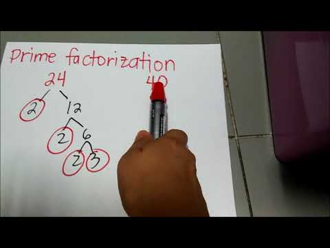 prime factorization method GCF