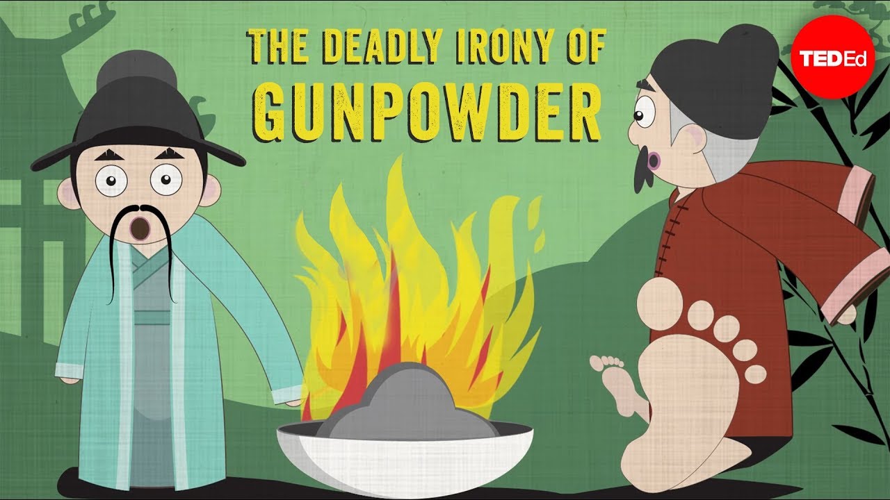 How did the Chinese invent gunpowder?