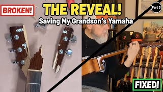 My Grandson Stepped On His Favorite Guitar and I fixed it!