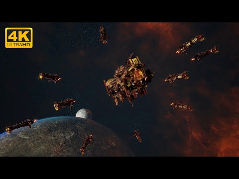 Adeptus Mechanicus vs Chaos - Skalgrim Mod - 4K Quality - Battlefleet Gothic Armada 2