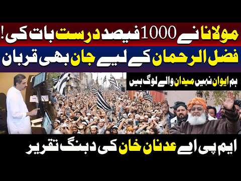 مولانا نے 1ہزار فیصد دعست بات کی