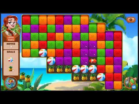 Lost Island Blast Adventure Level 1124 - NO BOOSTERS 🏝️ | SKILLGAMING ✔️