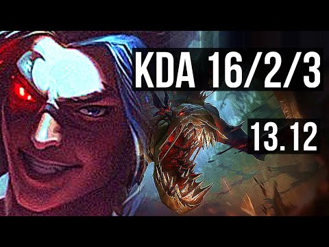 KAYN vs FIDDLESTICKS (JNG) | 3.3M mastery, 16/2/3, Legendary, 700+ games | EUW Diamond | 13.12