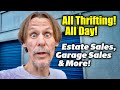 Thrifting Marathon—Garage Sales, Estate Sales & More + Haul!
