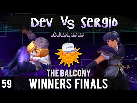 Melee @ The Balcony 59 - Winners Finals ft. Devastation (Shiek) vs. Sergio (Marth)