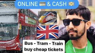 How to buy Bus Train & Tram Cheap Tickets 🇬🇧With cash Or online Love chahal uk Birmingham Tram bus