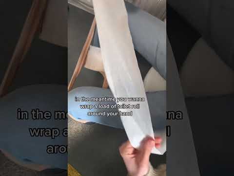 Part of a video titled D.I.Y Emergency pad - YouTube
