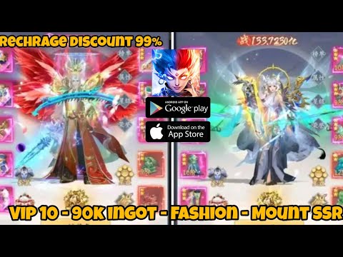 Update Demon God Private Server - Vip 10 - Fashion & Mount SSR - 90K Ingot - DISC99%