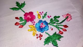 How to make flower with thread hand embroidery design basic method embroidery design