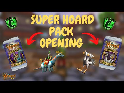 Wizard101: Super Hoard Pack Opening!! (20k Crowns)